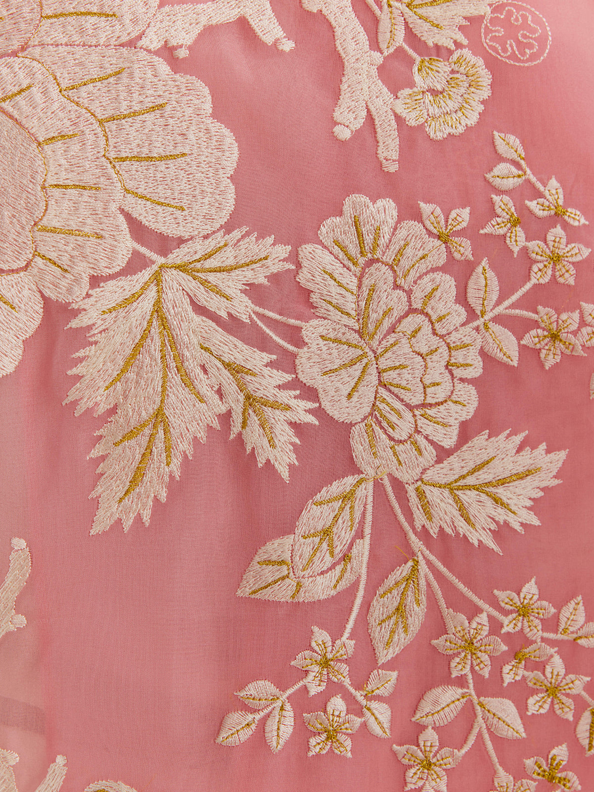 Mulberry Silk Jacquard Long Top