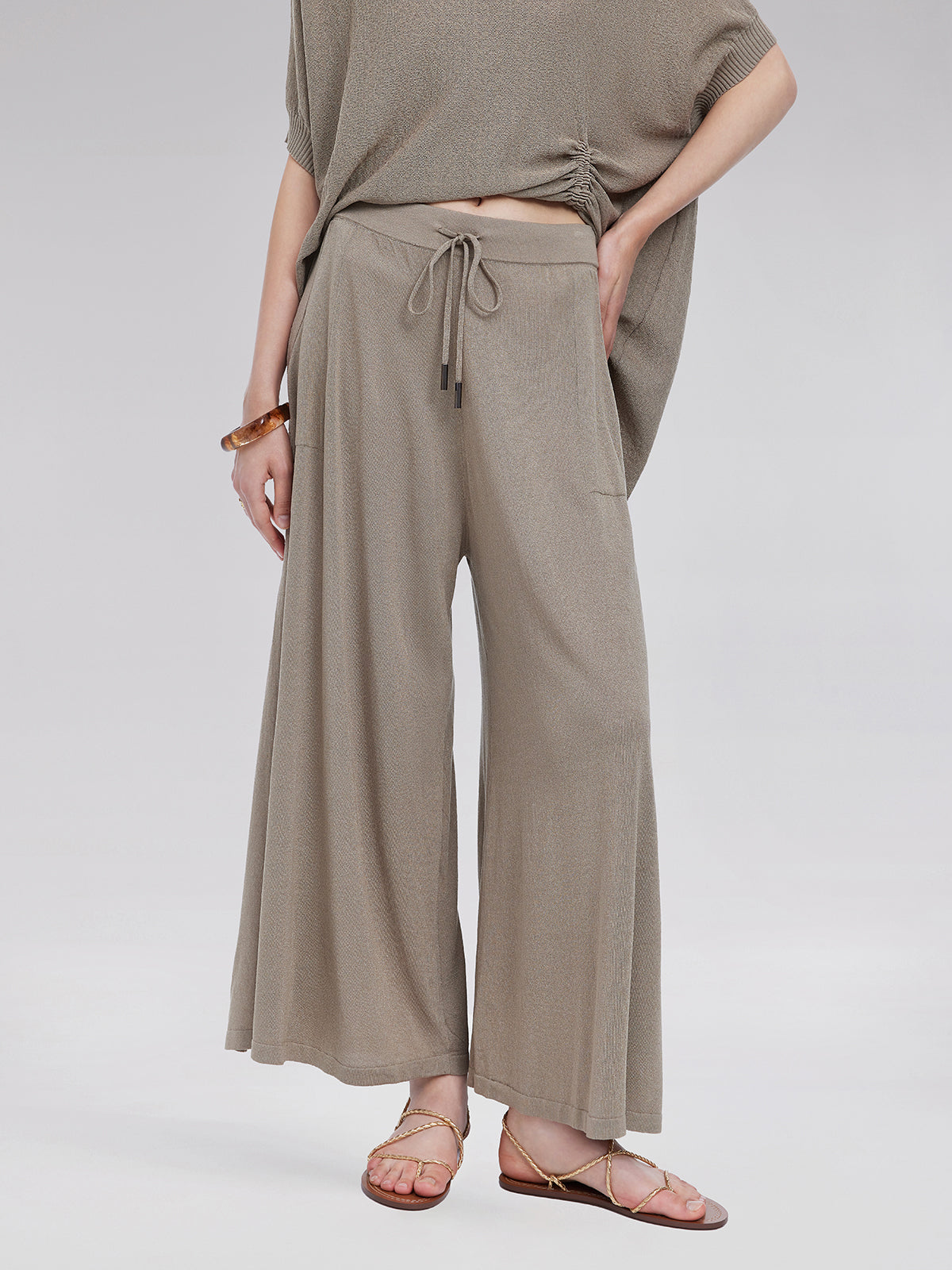 Designed Knit Casual Set