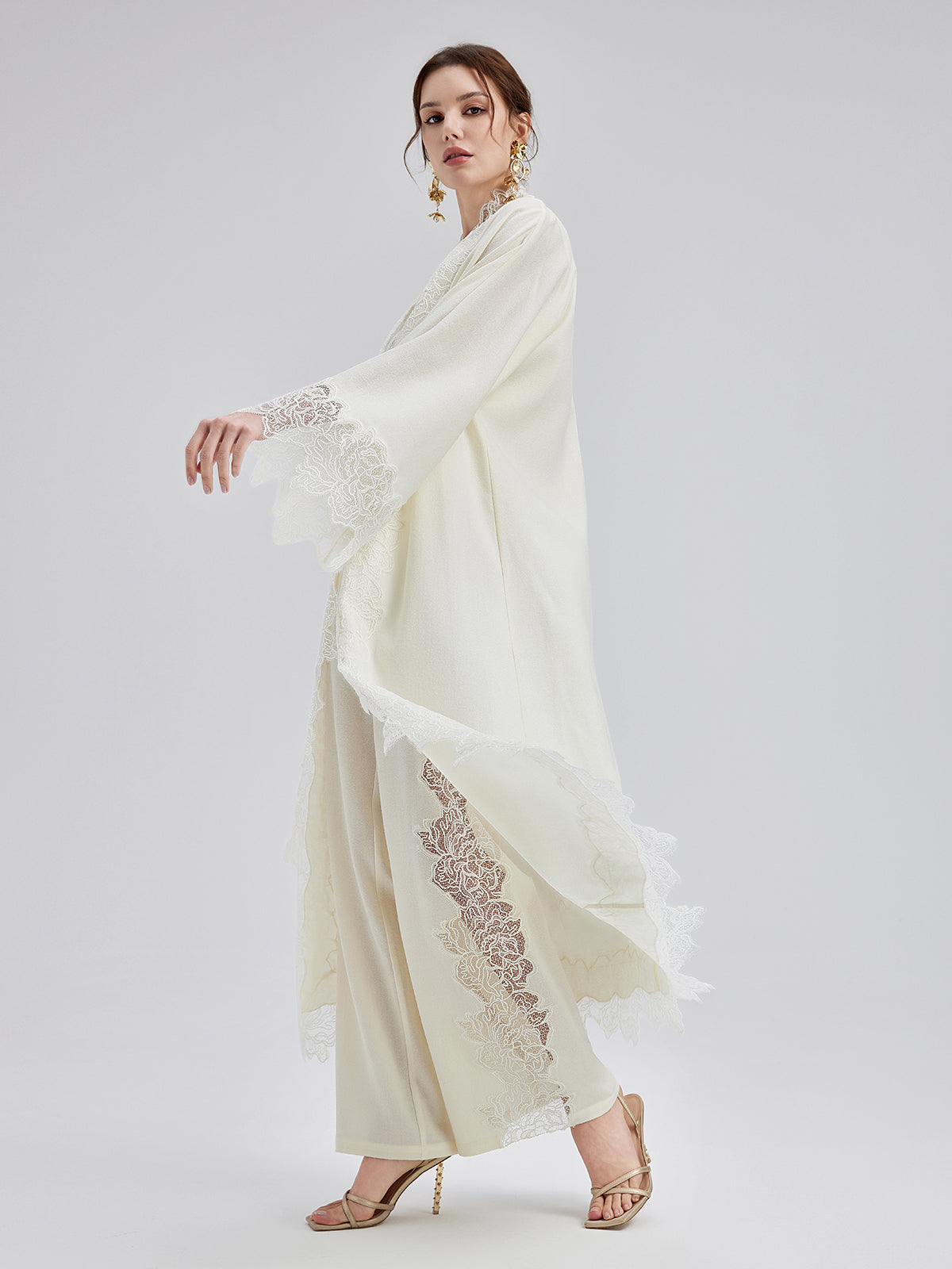 French Wool Lace Three-Piece Set
