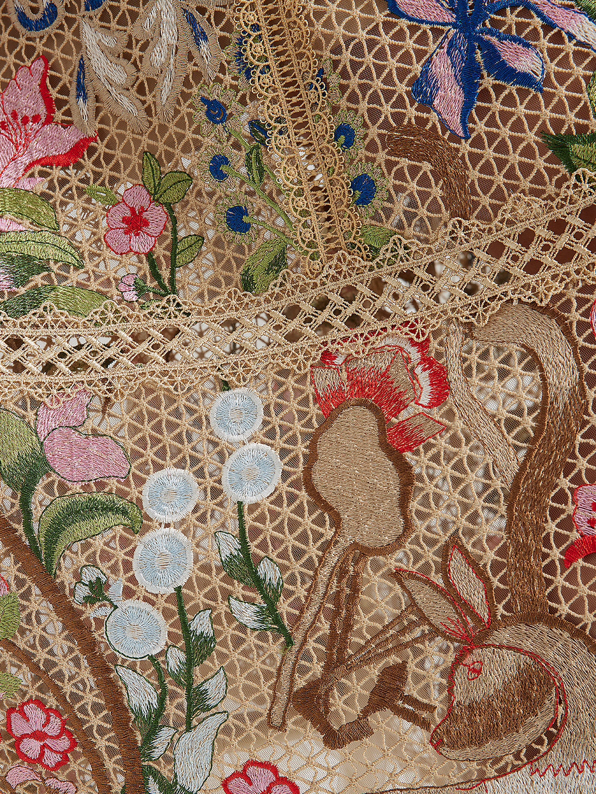 Embroidered Colorful Floral Artistic Dress