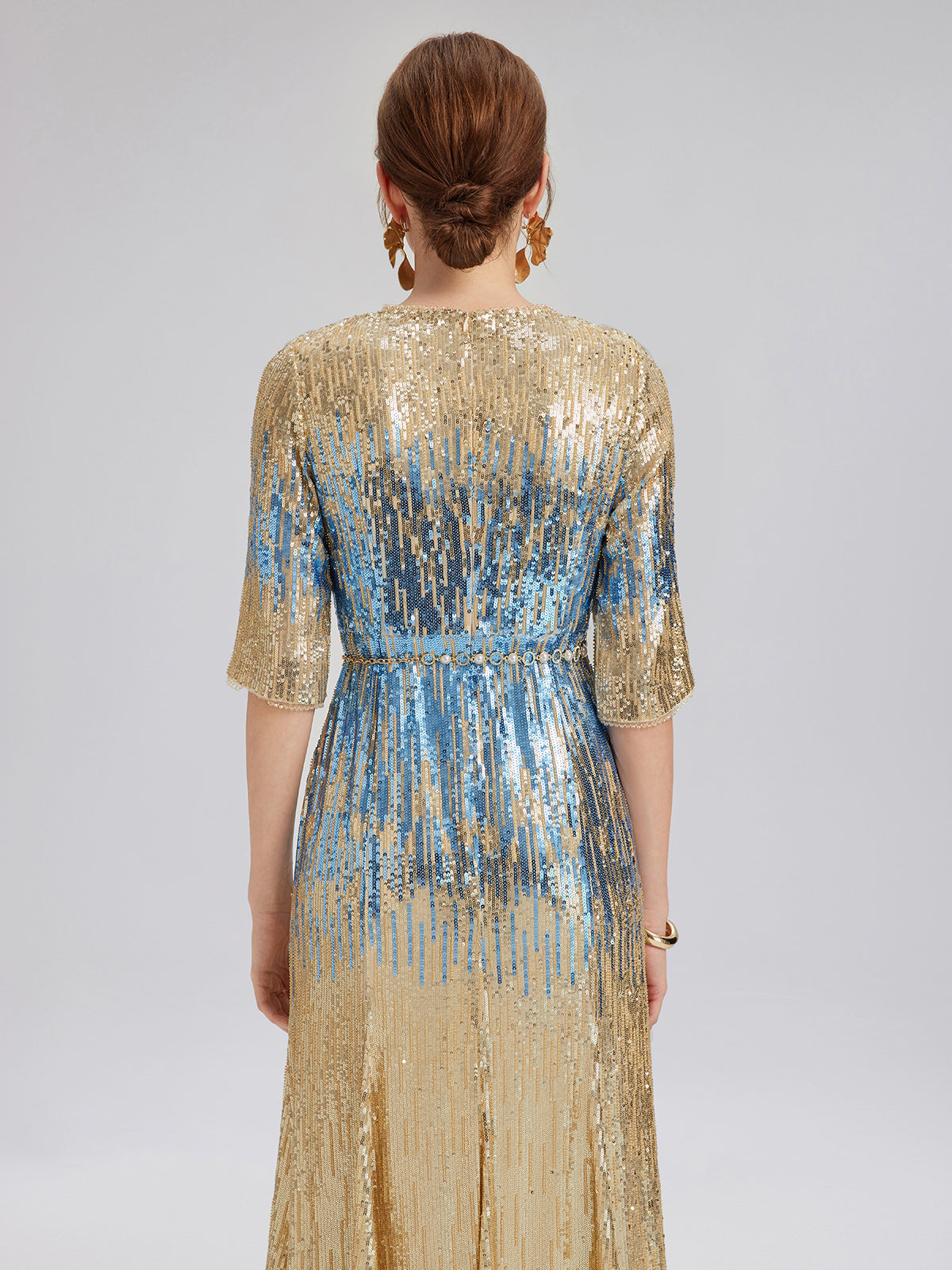Soft Ombre Stretch Sequin Dress