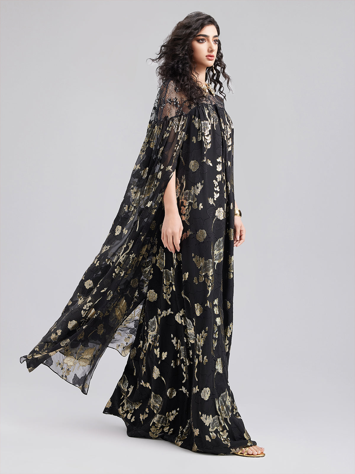 Limited Edition Silk Jacquard Gown
