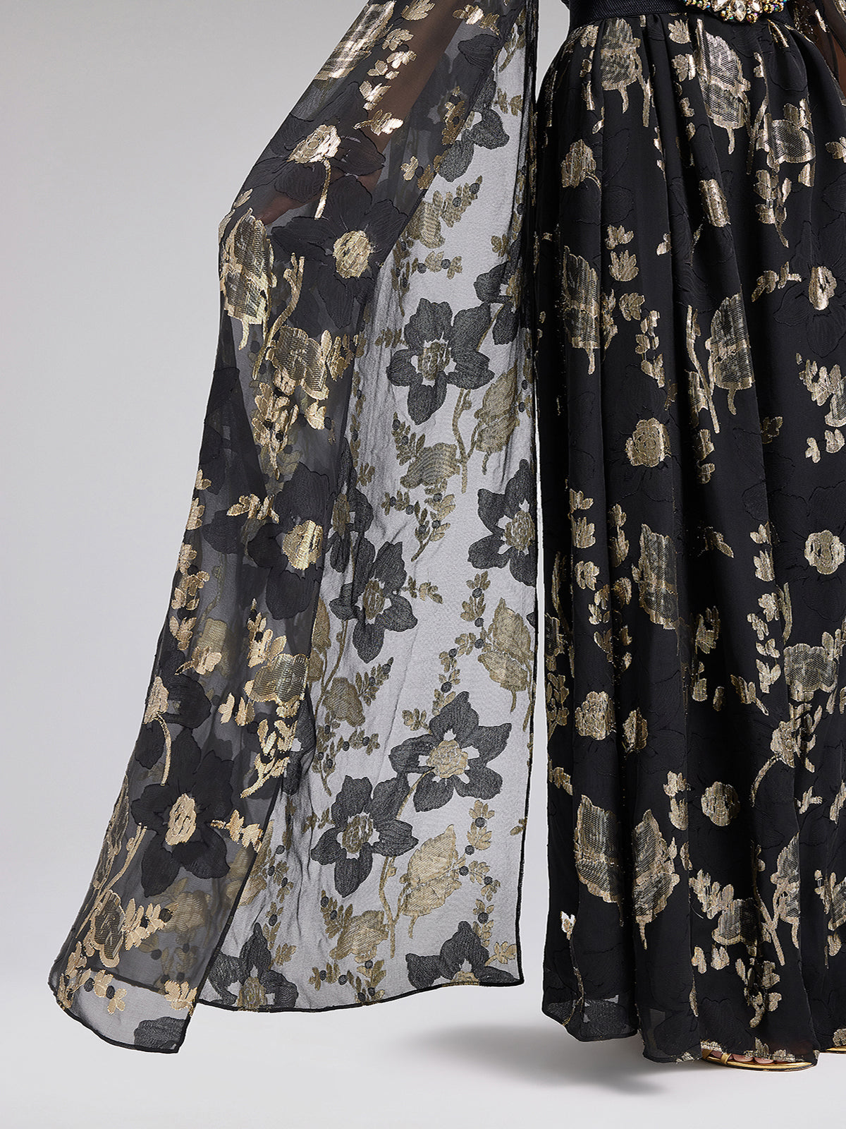 Limited Edition Silk Jacquard Gown