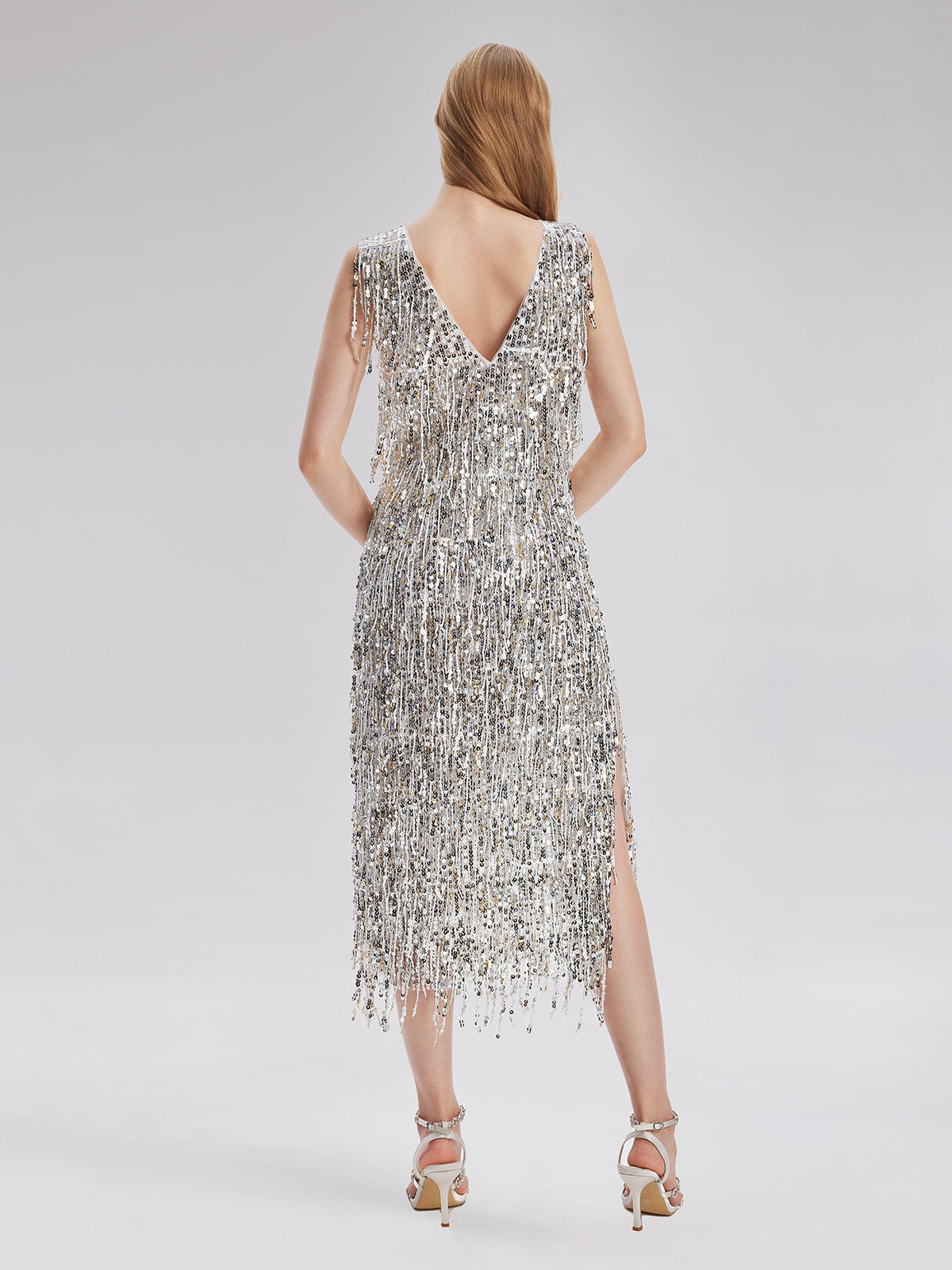 Sparkling Tassel Sequin Dress