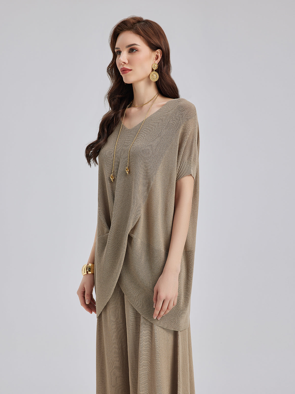 Designed Knit Casual Set