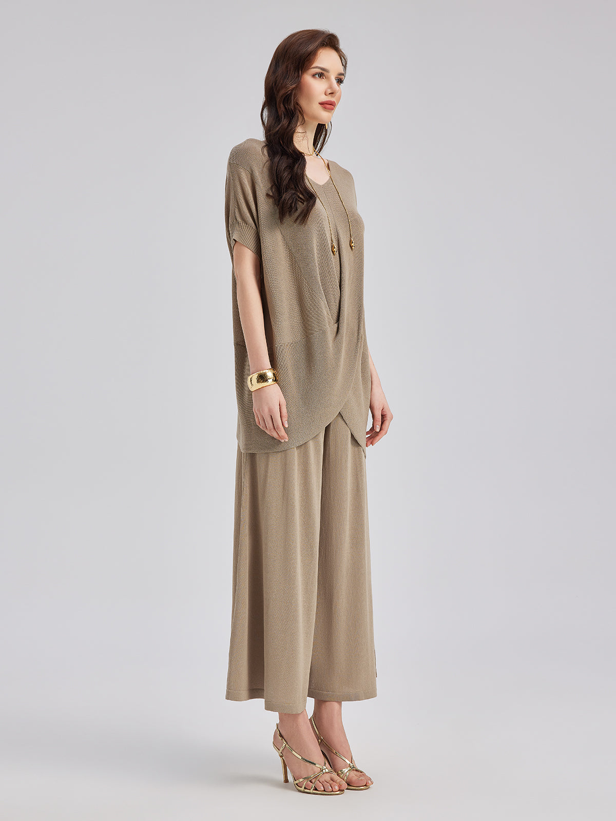 Designed Knit Casual Set
