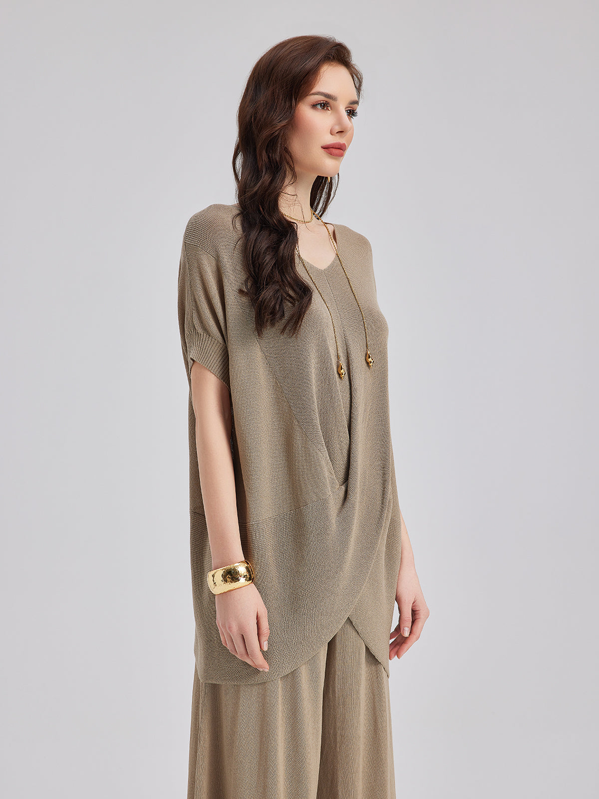Designed Knit Casual Set