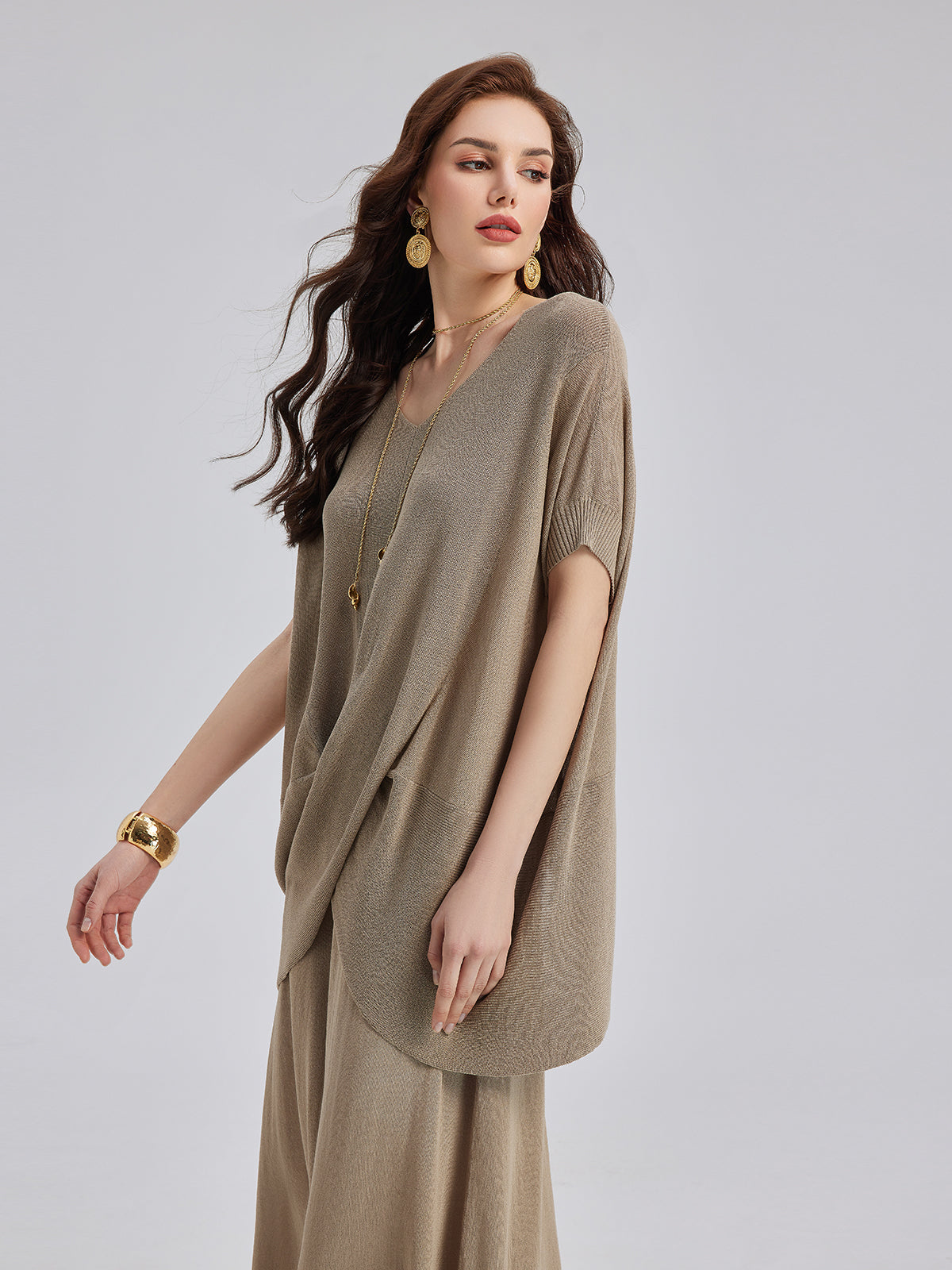 Designed Knit Casual Set
