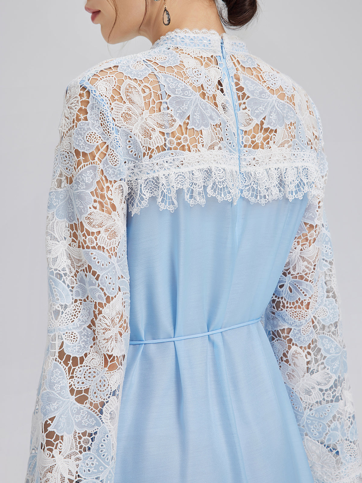 Two-Tone Lace Baroque Butterfly Dress