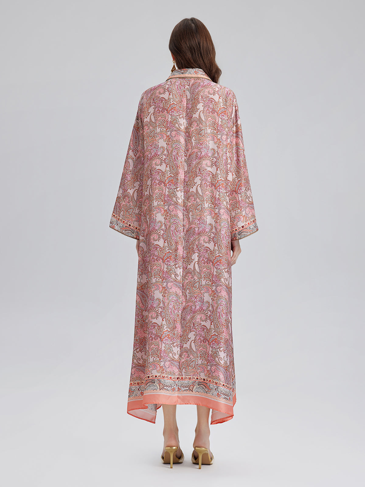 Silk Baroque Court Print Dress
