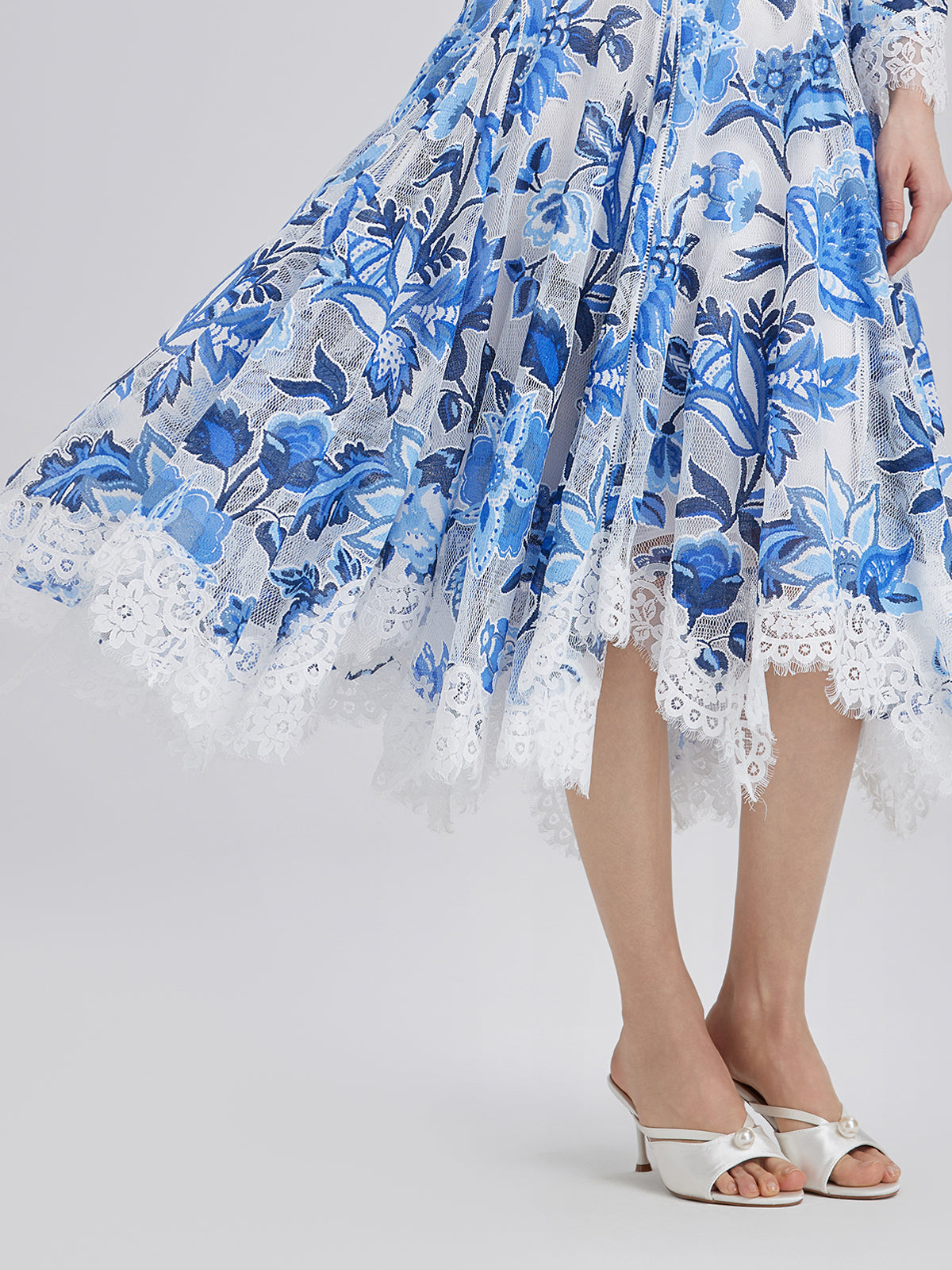 Lace Jacquard Panel Dress
