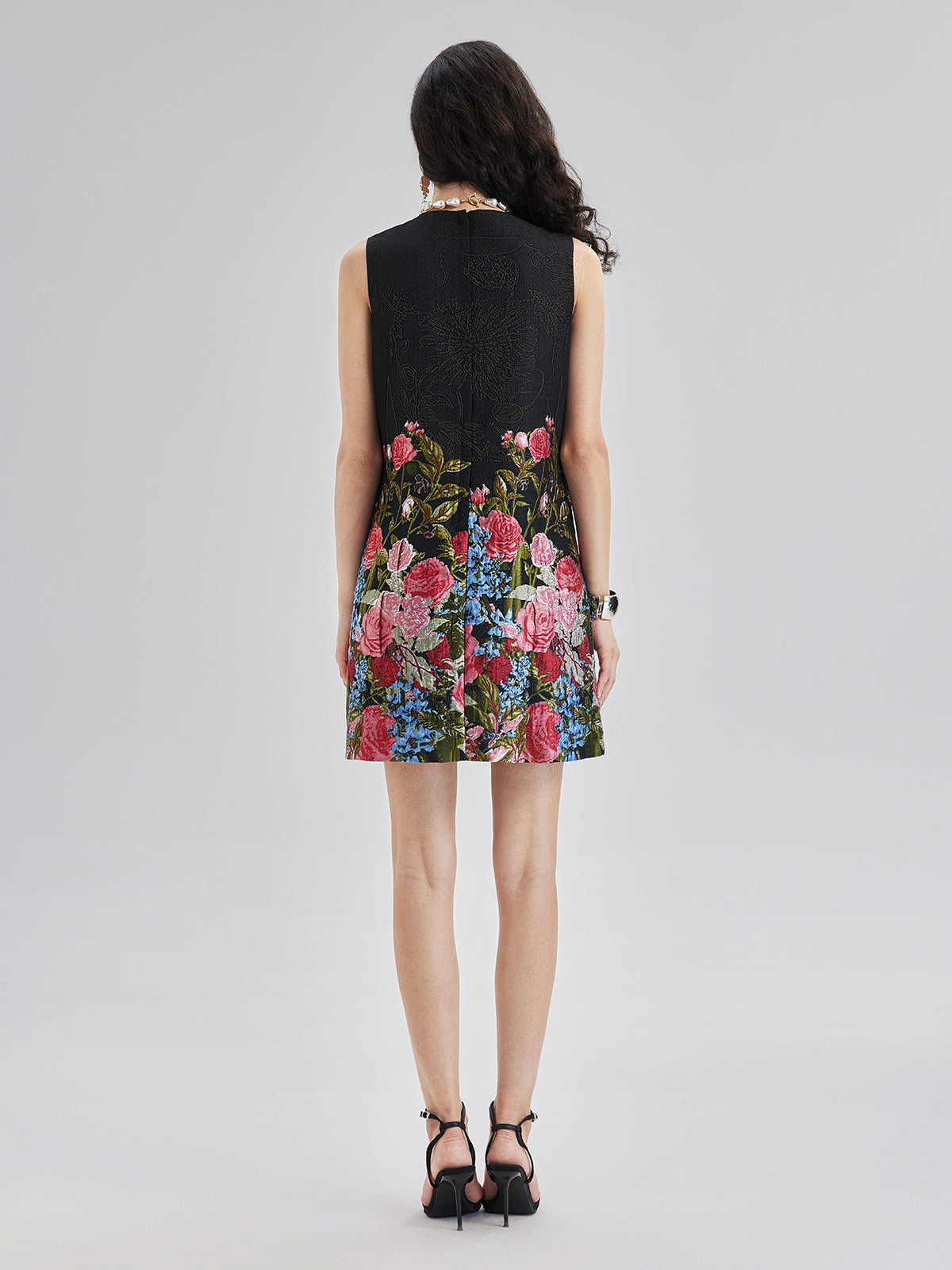 Limited Handcrafted 3D Beaded Floral Dress