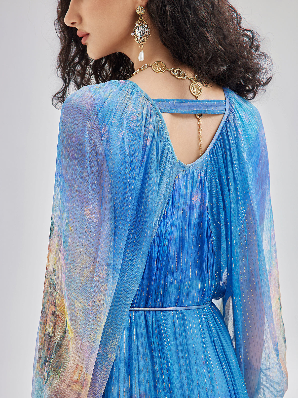 Elegant Silk Tie-Waist Dress