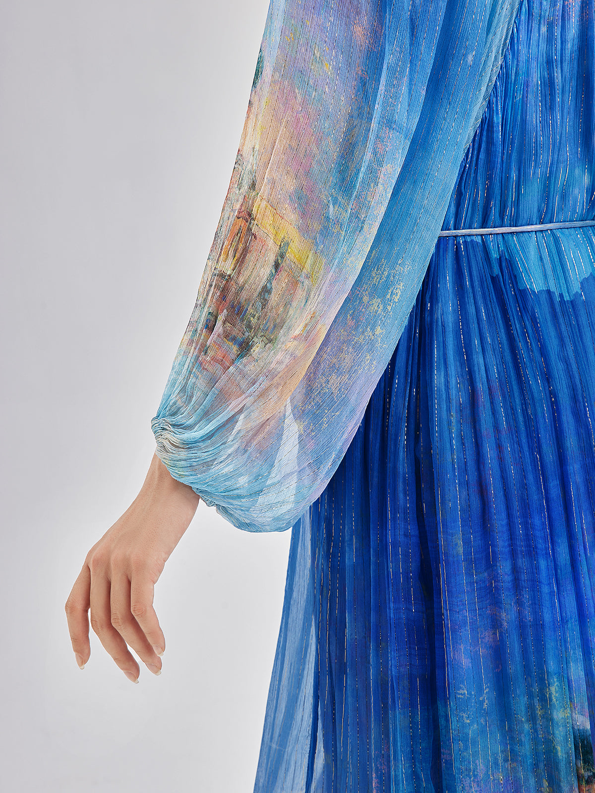 Elegant Silk Tie-Waist Dress