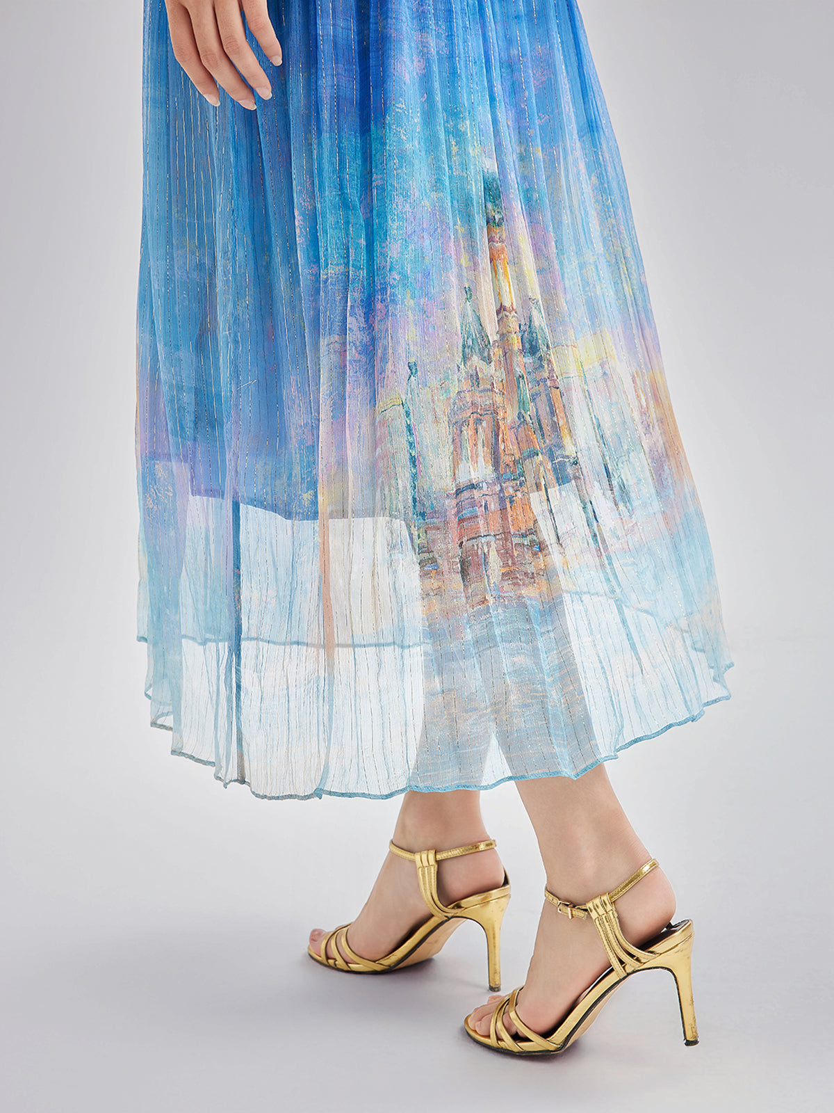 Elegant Silk Tie-Waist Dress