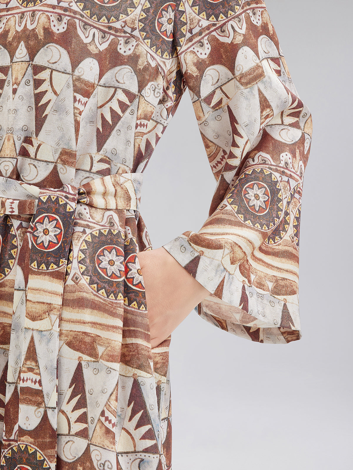 Lightweight Geometric Printed Dress