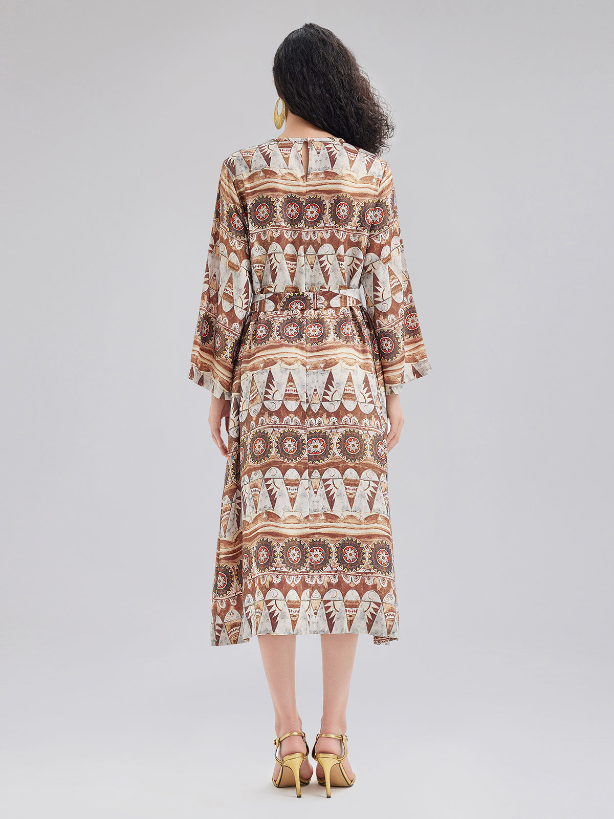 Lightweight Geometric Printed Dress