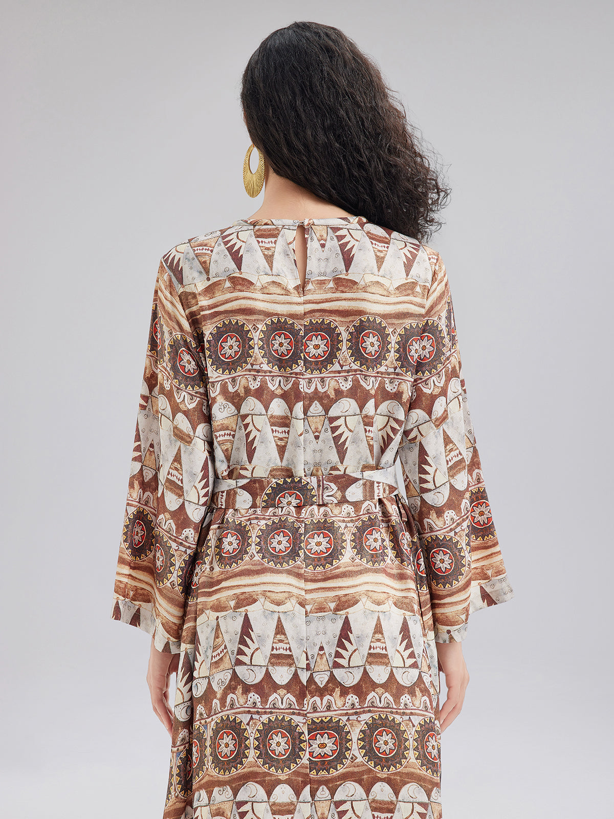 Lightweight Geometric Printed Dress