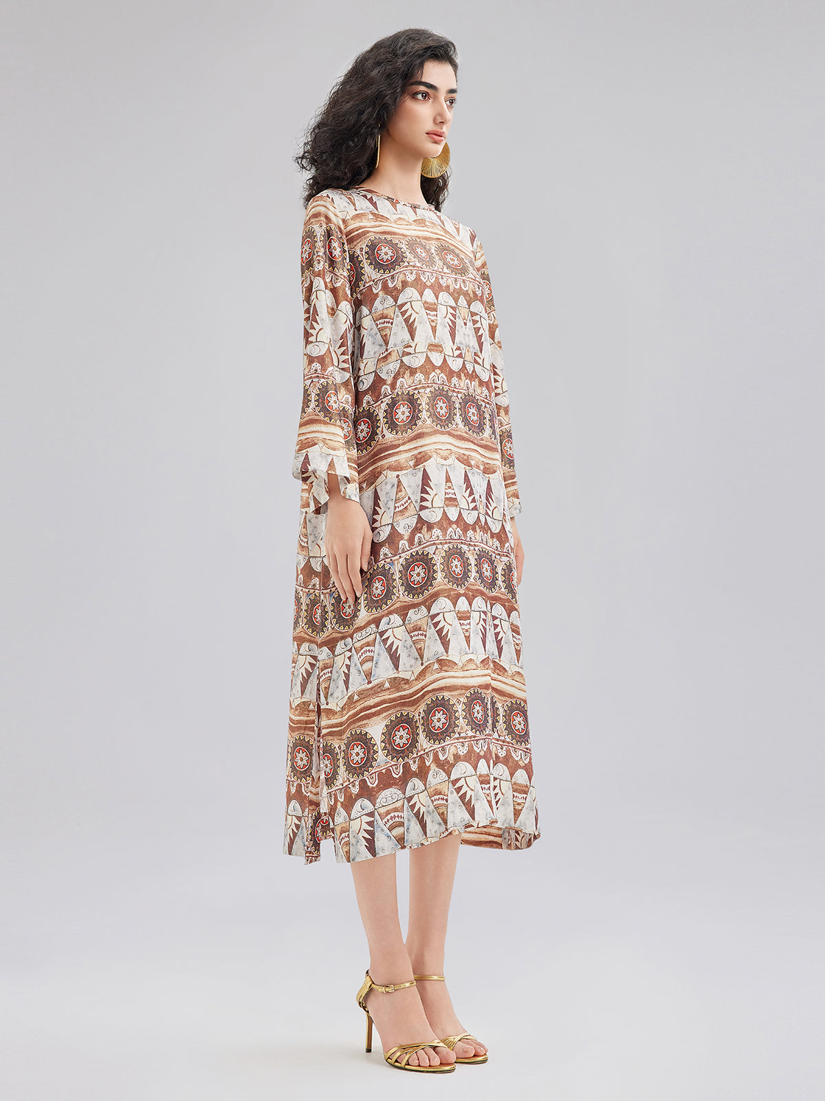 Lightweight Geometric Printed Dress