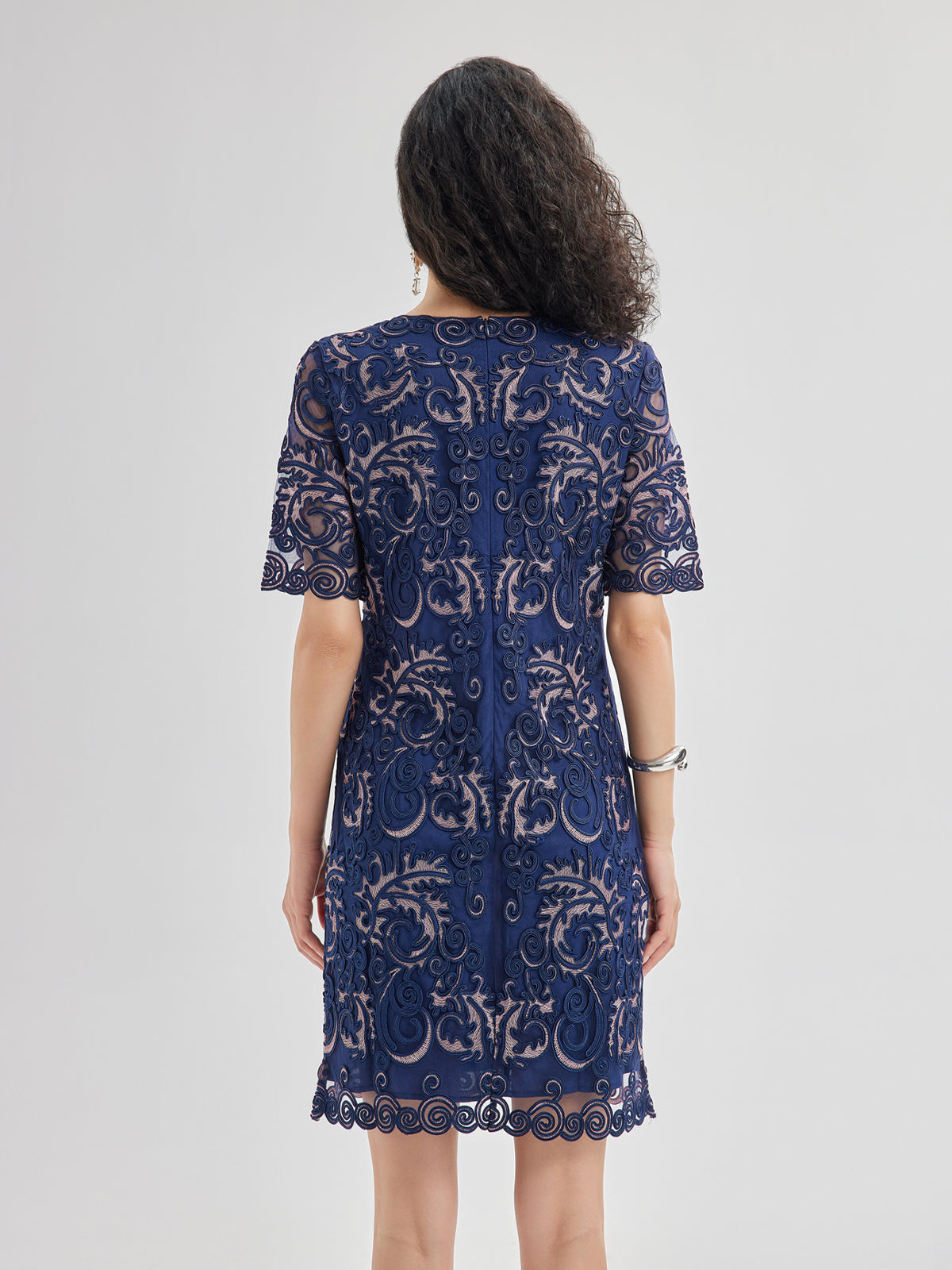 3D Intricate Embroidered Elegant Dress