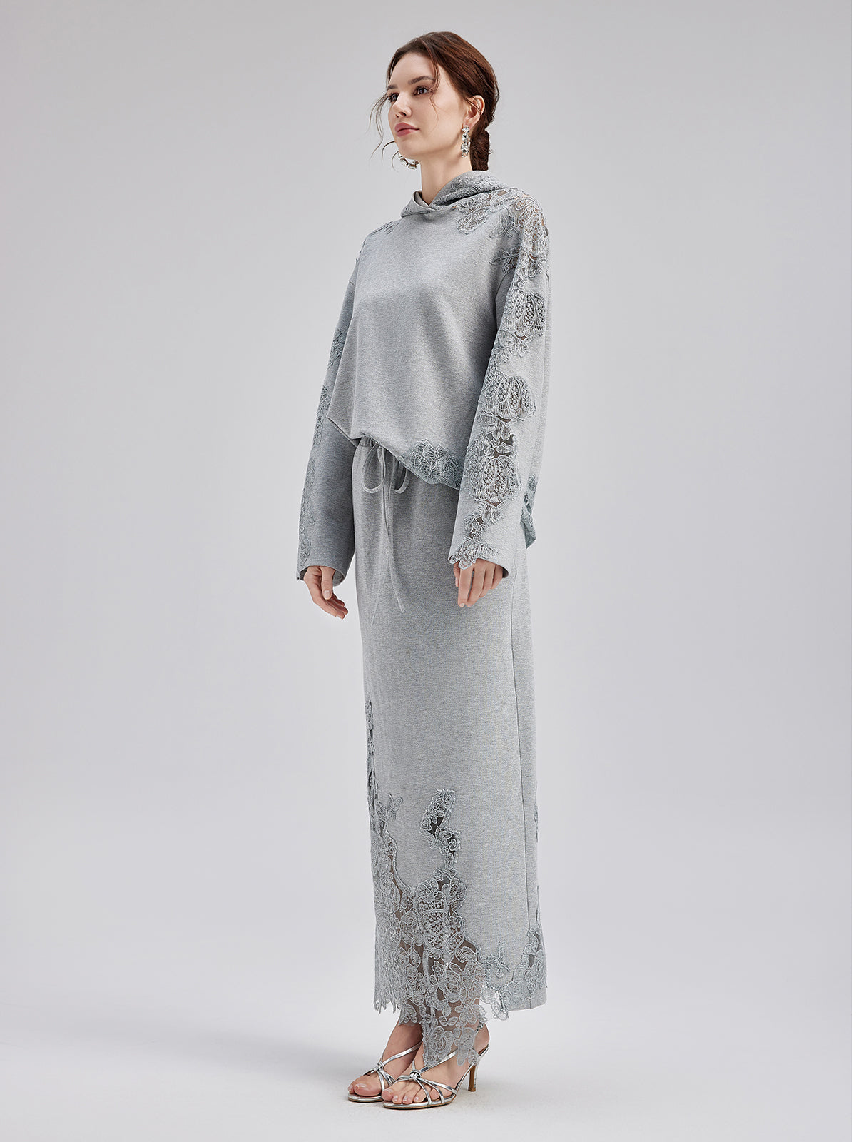 Italian Lace-Detail Knit Set