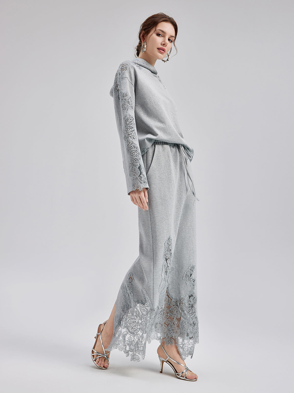 Italian Lace-Detail Knit Set