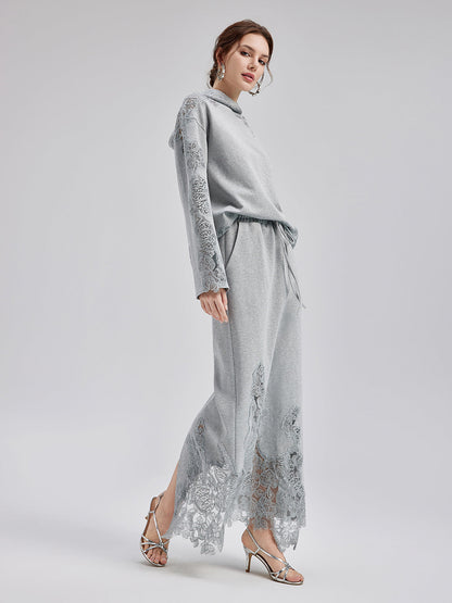 Italian Lace-Detail Knit Set