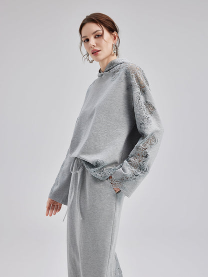 Italian Lace-Detail Knit Set
