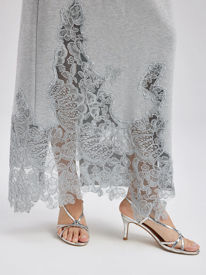 Italian Lace-Detail Knit Set