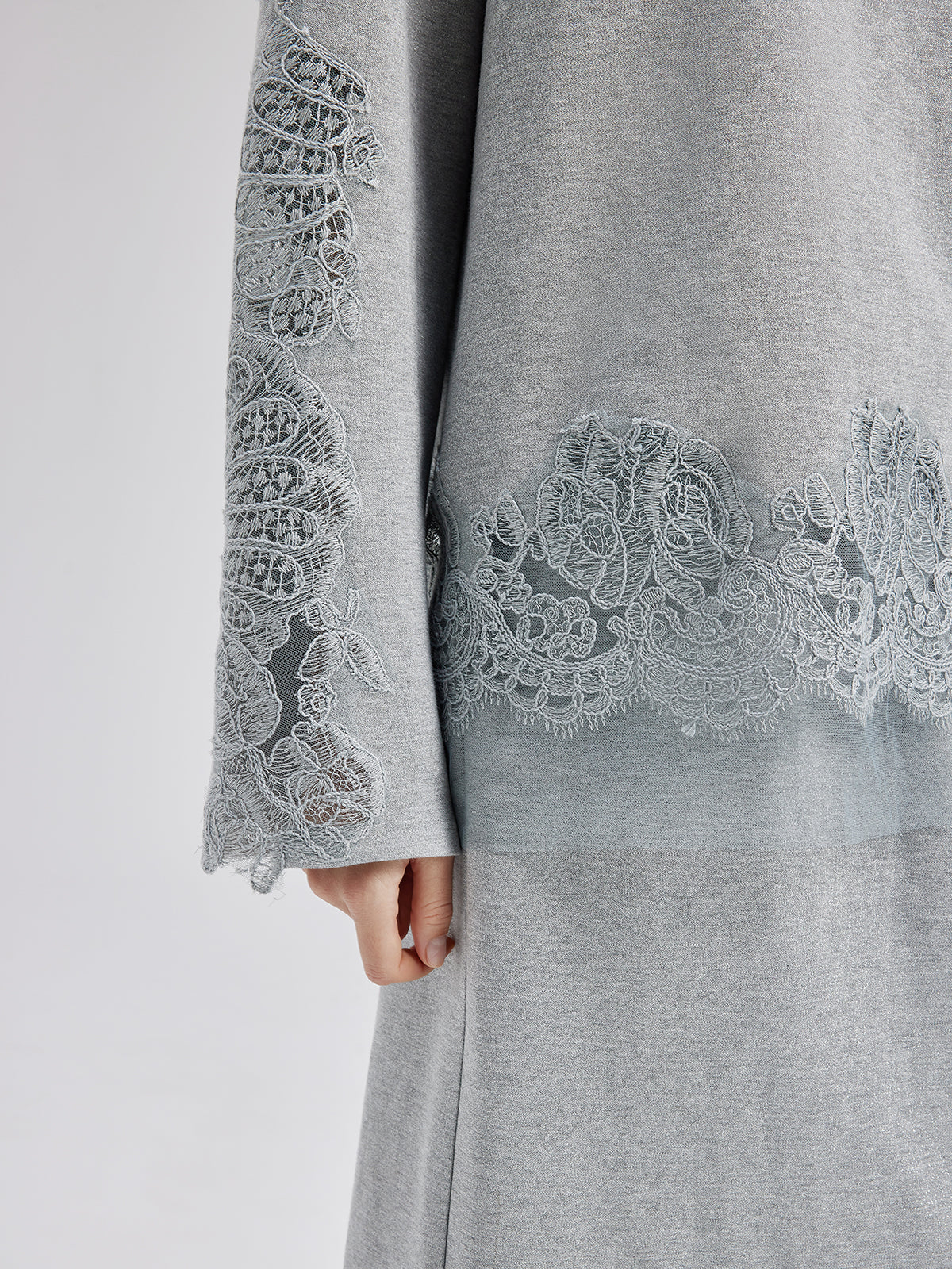 Italian Lace-Detail Knit Set