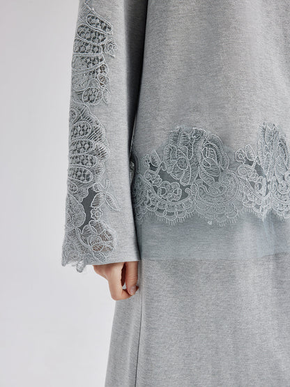 Italian Lace-Detail Knit Set