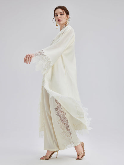 French Wool Lace Three-Piece Set