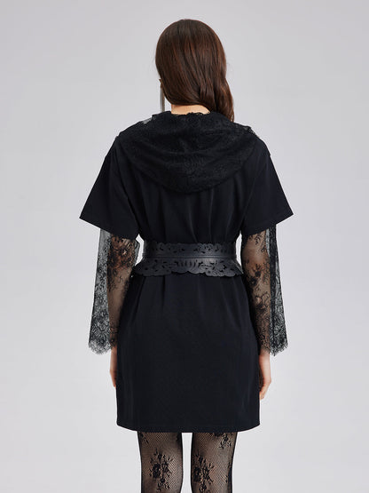 Hand-Beaded Washed Knit Dress