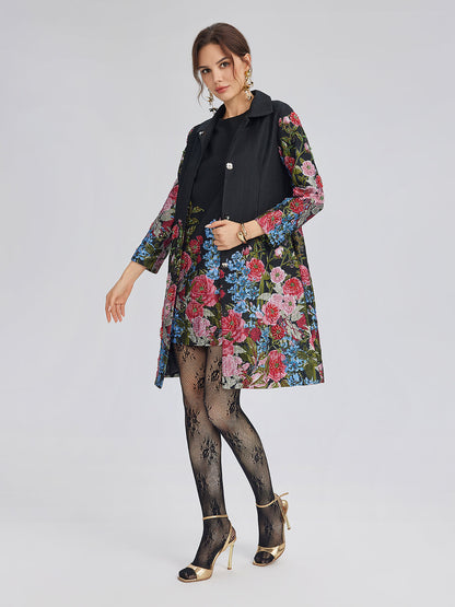 Limited Handcrafted 3D Beaded Floral Dress