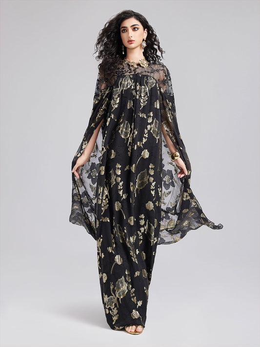 Limited Edition Silk Jacquard Gown
