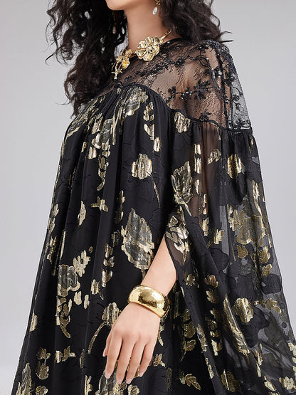 Limited Edition Silk Jacquard Gown