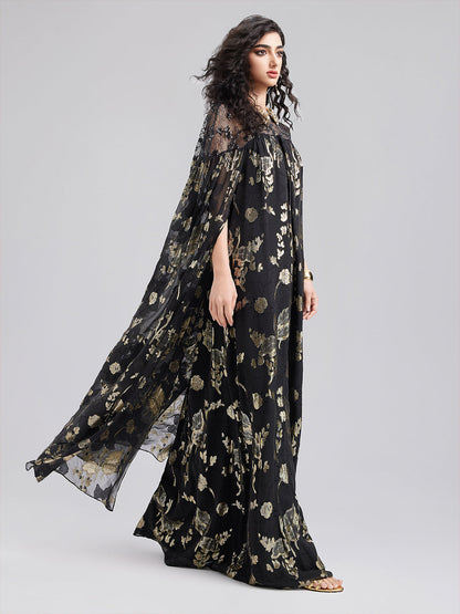 Limited Edition Silk Jacquard Gown