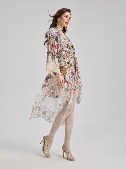 French Romantic Elegant Floral Dress