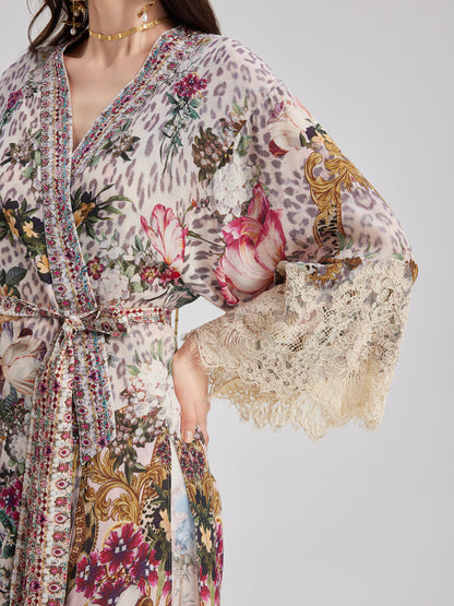 French Romantic Elegant Floral Dress