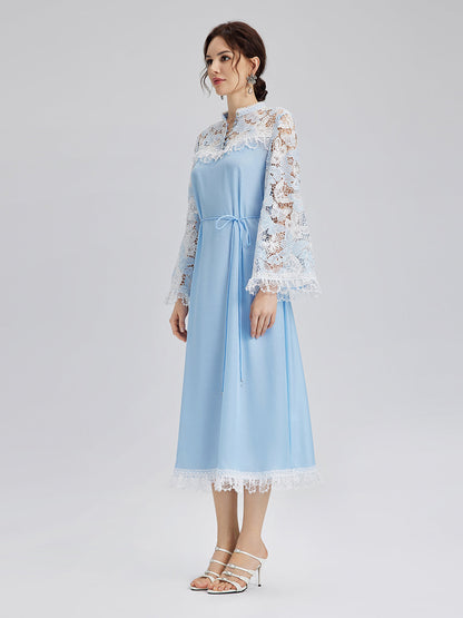Two-Tone Lace Baroque Butterfly Dress
