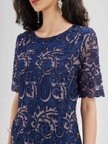 3D Intricate Embroidered Elegant Dress